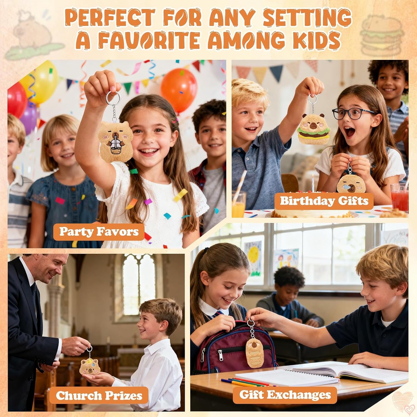 Adorable Plush Bear Keychains – Cute Bag Charms & Backpack Accessories for School, Office & Gifts