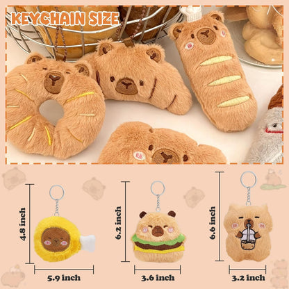 Adorable Plush Bear Keychains – Cute Bag Charms & Backpack Accessories for School, Office & Gifts