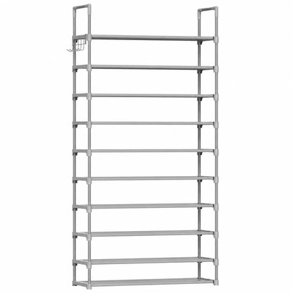 10-Tier Shoe Rack Organizer – Freestanding Shoe Storage Shelf with Side Handles for Entryway & Closet